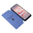 For TCL 60 NxtPaper 4G Case Carbon Fiber Texture Drop-Proof PU Leather Phone Cover - Blue - 2
