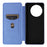 For TCL 60 NxtPaper 4G Case Carbon Fiber Texture Drop-Proof PU Leather Phone Cover - Blue - 4