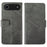 IDEWEI For iPhone Air Case Leather Wallet Phone Cover Stand Calf Texture - Grey - 1