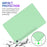 For Samsung Galaxy Tab S10 FE+ Case Liquid Silicone Anti-Scratch Tablet Cover - Green - 4