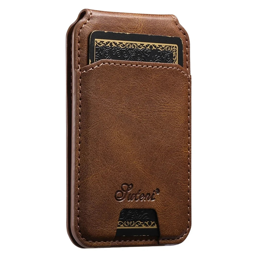 SUTENI H15 For Google Pixel 9 / 9 Pro Magnetic Case Detachable Card Holder Phone Cover - Brown - 4