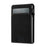 SUTENI H19 For Google Pixel 10 / 10 Pro Magnetic Case Card Holder Kickstand Litchi Texture Leather Back Cover - Black - 6