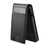 SUTENI H19 For Google Pixel 9 / 9 Pro Magnetic Case Waxy Texture Card Slots Leather Back Phone Cover - Black - 6