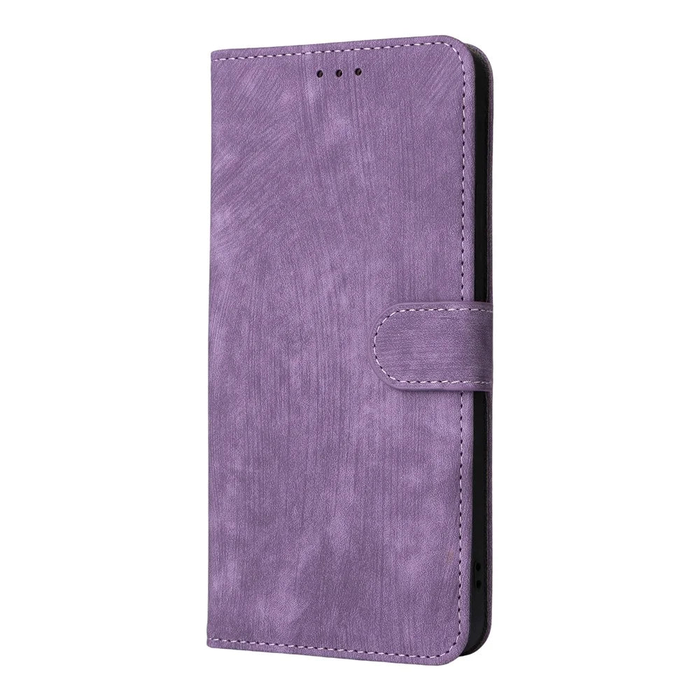 For OnePlus Nord CE5 5G / Ace 5 Racing 5G Case Wallet RFID Blocking PU Leather Phone Cover Stand with Strap - Purple - 6
