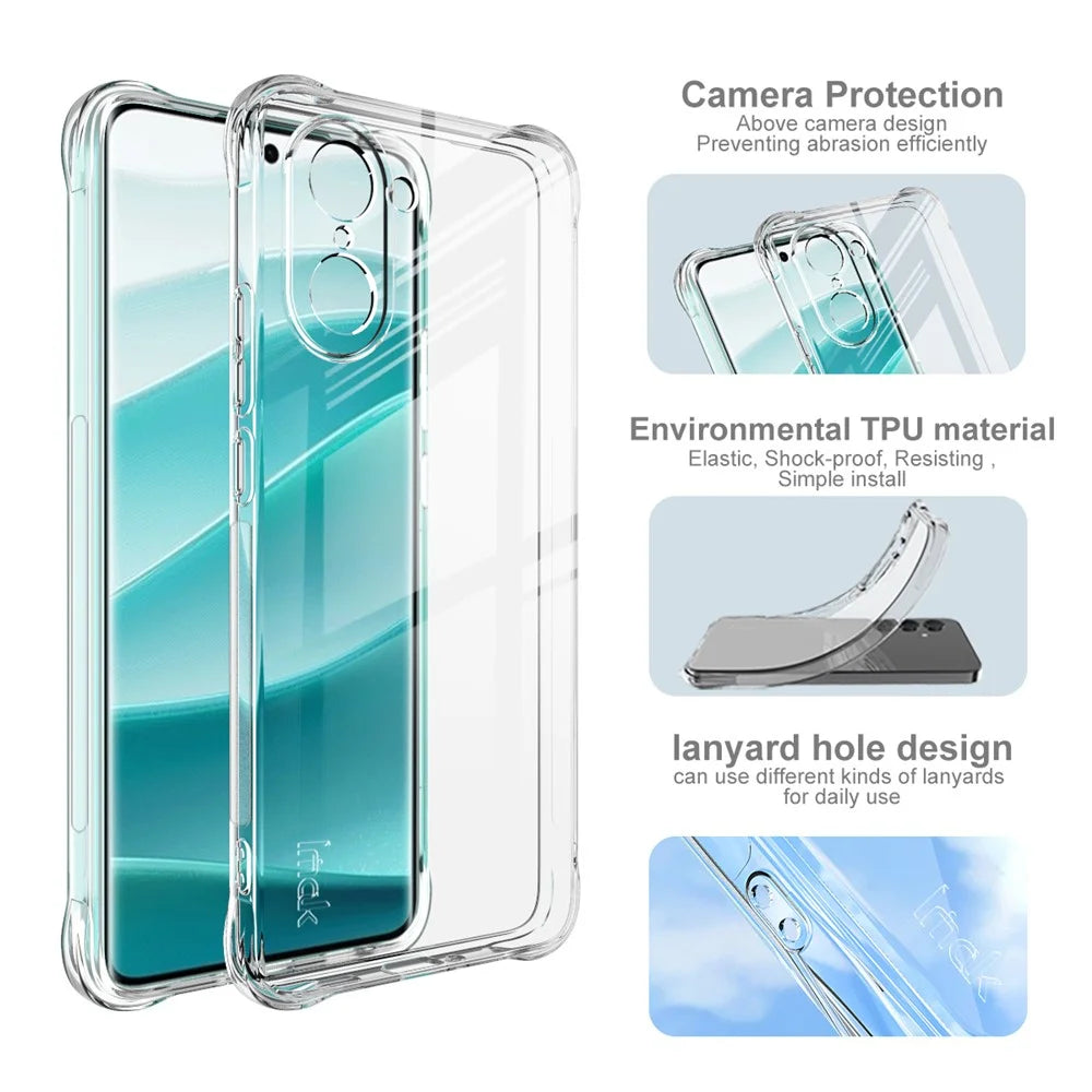 IMAK For OnePlus Nord CE5 5G / Ace 5 Racing 5G Case TPU Phone Cover Airbag Shockproof Protection - Transparent - 4