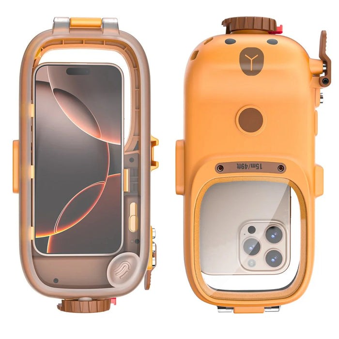 Universal 15m Depth Waterproof Diving Case IPX8 Bluetooth Compatible Cellphone Shell for Phones Up to 7 Inch - 2