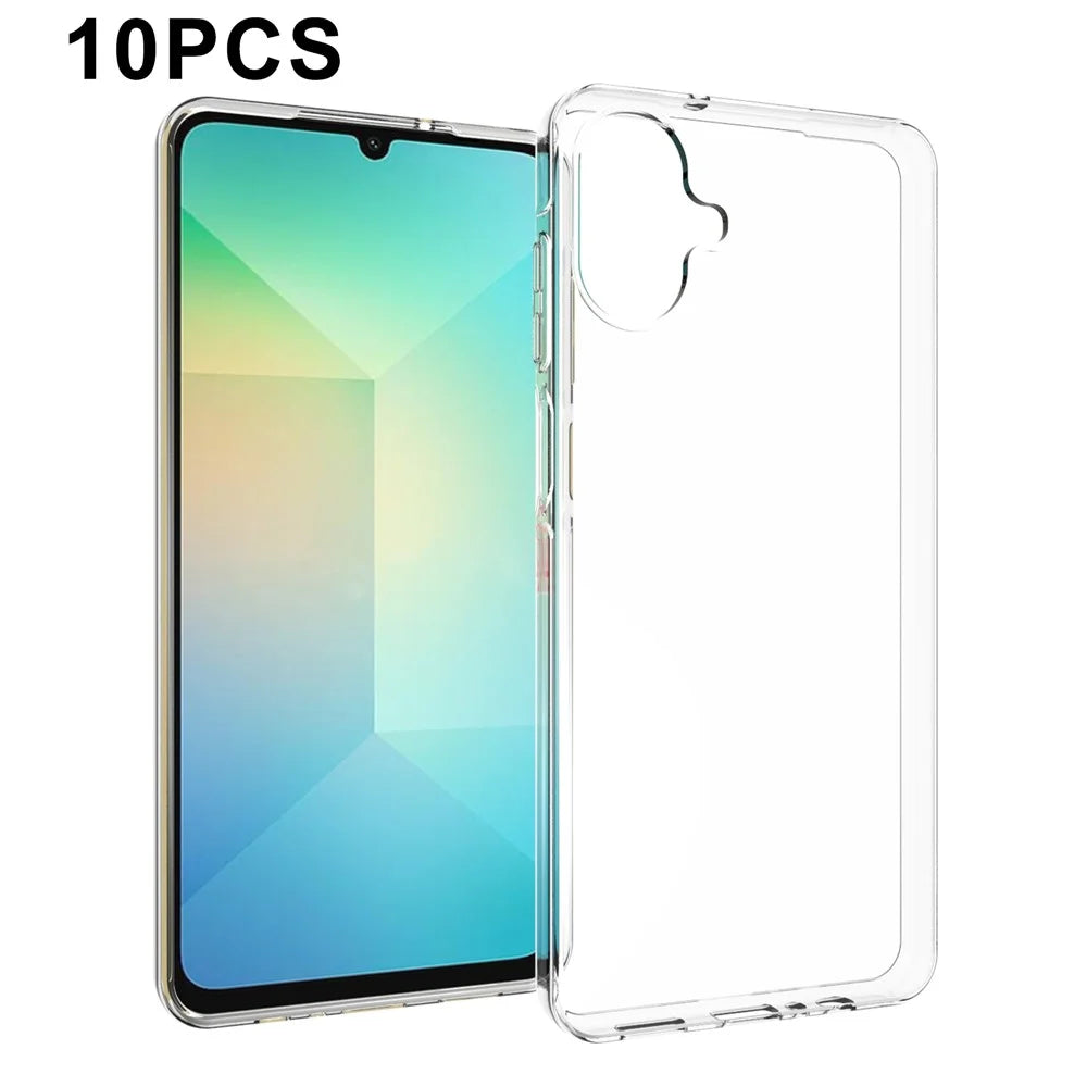 10Pcs / Pack For Samsung Galaxy A08 5G / A08 4G / A07 4G Case Watermark Free TPU Protective Clear Phone Cover - 1