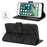 Wallet Case for iPhone SE (2022) / (2020) / 8 / 7 Double Folded Edge Skin Touch PU Leather Flip Phone Cover - Black - 3