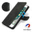 Wallet Case for iPhone SE (2022) / (2020) / 8 / 7 Double Folded Edge Skin Touch PU Leather Flip Phone Cover - Black - 5