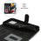 For iPhone 13 Pro Wallet Case Double Folded Edge Skin Touch PU Leather Flip Phone Cover - Black - 6