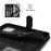 For iPhone 15 Pro Max Wallet Case Double Folded Edge Skin Touch PU Leather Flip Phone Cover - Black - 6