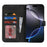 For iPhone 16 Pro Wallet Case Double Folded Edge Skin Touch PU Leather Flip Phone Cover - Black - 2