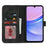For Samsung Galaxy A15 5G Wallet Case Double Folded Edge Skin Touch PU Leather Flip Phone Cover - Black - 2