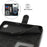 For iPhone 17e / 16e Wallet Case Double Folded Edge Skin Touch PU Leather Flip Phone Cover - Black - 6