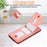 For Samsung Galaxy A36 5G Case Card Holder Kickstand Leather + TPU Phone Cover with Shoulder Strap - Pink - 6
