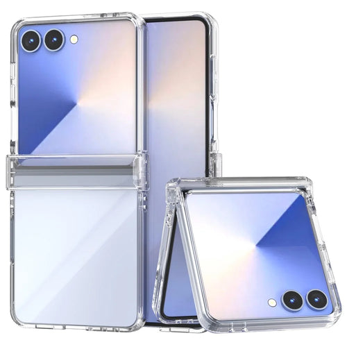 For Samsung Galaxy Z Flip7 5G Case Anti-Drop Transparent Hard PC Phone Cover - 1