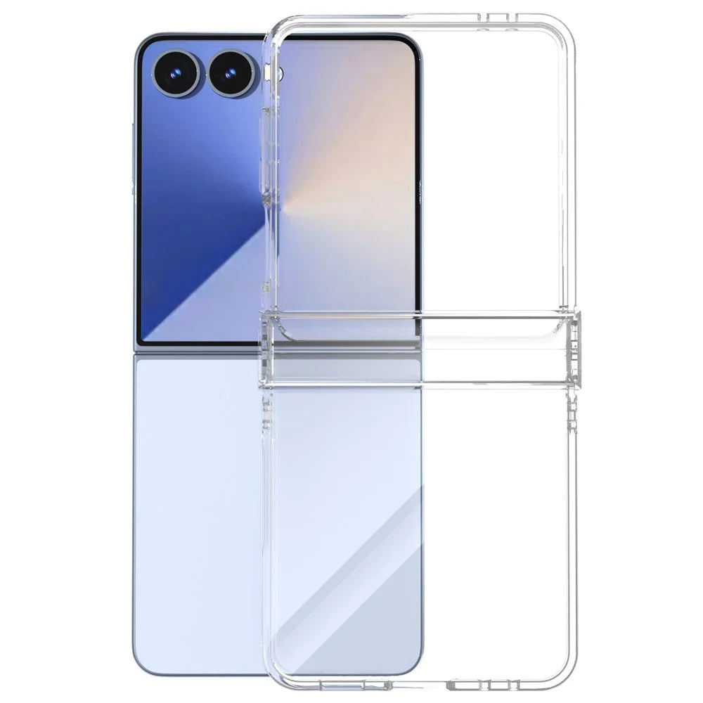 For Samsung Galaxy Z Flip7 5G Case Anti-Drop Transparent Hard PC Phone Cover - 2