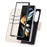 For Samsung Galaxy Z Fold7 5G Case Zipper Wallet Leather Phone Cover with Wrist Strap - Beige - 7