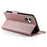 For iPhone 17 Stand Case PU Leather Wallet Phone Cover - Rose Gold - 4