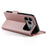 For iPhone 18 Pro Max / 17 Pro Max Stand Case PU Leather Wallet Phone Cover - Rose Gold - 4