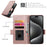 For iPhone 18 Pro Max / 17 Pro Max Stand Case PU Leather Wallet Phone Cover - Rose Gold - 6