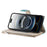 For iPhone 18 Pro Max / 17 Pro Max Case Zipper Wallet Color Splicing Leather Flip Phone Cover with Straps - Lake Blue - 3