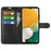 Stand Case for Samsung Galaxy A14 5G / 4G Wallet Case Scratch-resistant PU Leather Folio Flip Phone Cover - Black - 2