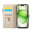 For iPhone 16 Case Multi Card Slots Zipper Leather Phone Cover with Wrist Strap - Beige - 2
