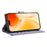 For iPhone 17 Case Rhombus Stitching Wallet Stand Leather Phone Cover with Long  /  Short Strap - Purple - 3