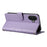 For iPhone 17 Case Rhombus Stitching Wallet Stand Leather Phone Cover with Long  /  Short Strap - Purple - 4