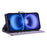 For iPhone Air Case Rhombus Stitching Wallet Stand Leather Phone Cover with Long  /  Short Strap - Purple - 3