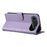 For iPhone Air Case Rhombus Stitching Wallet Stand Leather Phone Cover with Long  /  Short Strap - Purple - 4