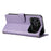 For iPhone 18 Pro / 17 Pro Case Rhombus Stitching Wallet Stand Leather Phone Cover with Long  /  Short Strap - Purple - 4