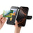 CASENEO For iPhone 17e / 16e Magnetic Case  RFID Blocking Wallet Detachable Leather Phone Cover with Wristband - Black - 5