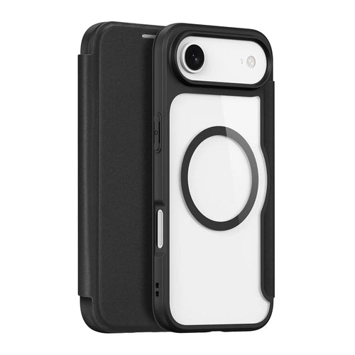 DUX DUCIS For iPhone Air Leather Case  Skin X Pro Series Flip Cover Compatible with MagSafe - Black - 1