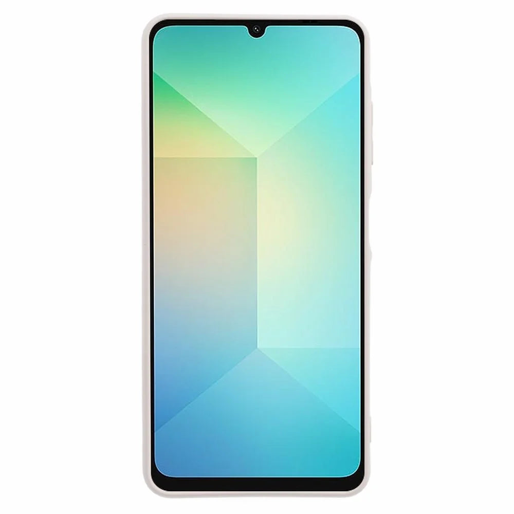 For Samsung Galaxy A08 5G / A08 4G / A07 4G Case TPU Back Soft Anti-Scratch Fiber Lining Phone Cover - White - 2