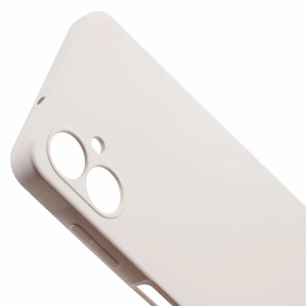For Samsung Galaxy A08 5G / A08 4G / A07 4G Case TPU Back Soft Anti-Scratch Fiber Lining Phone Cover - White - 6