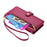 For iPhone Air Case Zipper Pocket Wallet Leather Phone Cover with Straps - Red - 7