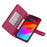 For iPhone 18 Pro / 17 Pro Case Zipper Pocket Wallet Leather Phone Cover with Straps - Red - 3