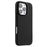MELKCO For iPhone 16 Pro Magnetic Case Genuine Cow Leather PC Phone Back Cover - Black - 1