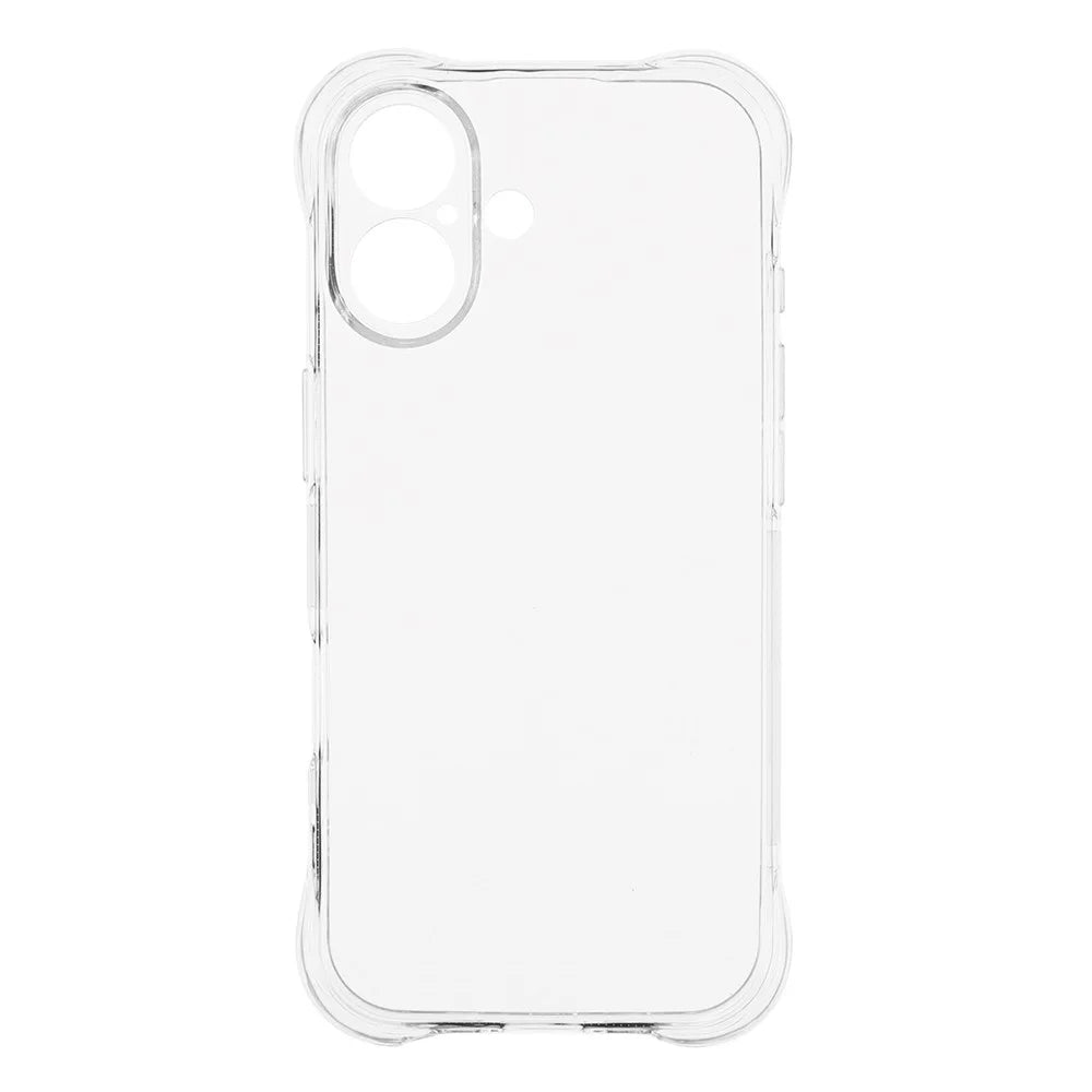 For iPhone 17 Case 2.0mm TPU Clear Phone Cover with Tempered Glass Screen Protector - 2