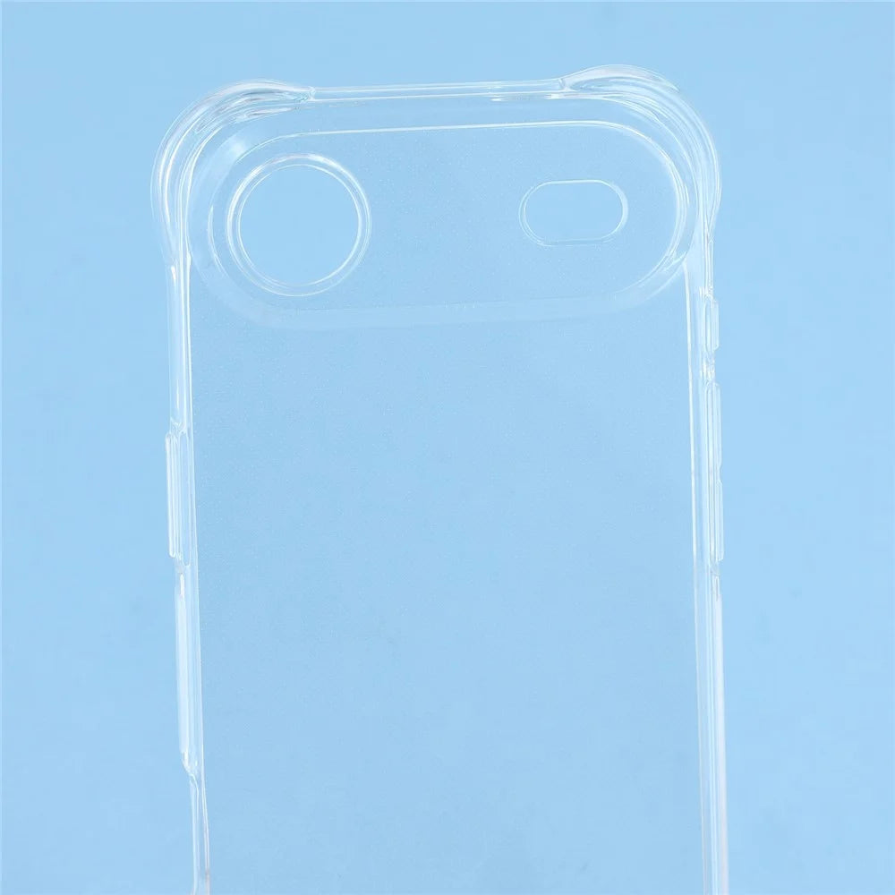 For iPhone Air Case 2.0mm TPU Clear Phone Cover with Tempered Glass Screen Protector - 7