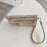 For Samsung Galaxy S25 Ultra Case Zipper Card Holder Mirror Snake Texture PU + PC Back Cover with Lanyard - White - 7