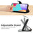 For Realme C71 4G Case Genuine Cow Leather Phone Cover Nappa Texture - Black - 3