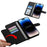 For iPhone 18 Pro / 17 Pro Case Flower Pattern PU Leather Wallet Phone Cover with Strap - Black - 2