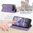 For iPhone Air Wallet Case RFID Blocking PU Leather Phone Cover - Purple - 3