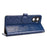 For OnePlus Nord CE5 5G / Ace 5 Racing 5G Wallet Case Dot Pattern Imprint PU Leather Phone Cover with Wrist Strap - Dark Blue - 3