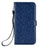 For OnePlus Nord CE5 5G / Ace 5 Racing 5G Wallet Case Dot Pattern Imprint PU Leather Phone Cover with Wrist Strap - Dark Blue - 5