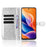 For TCL 605 4G Wallet Case Dot Pattern Imprint PU Leather Phone Cover with Wrist Strap - Silver - 2