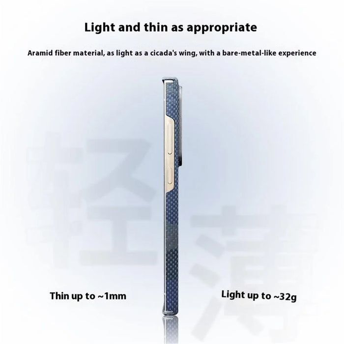 For Samsung Galaxy S24 Ultra Magnetic Case Precise Cutouts Aramid Fiber Phone Cover with Metal Lens Frame - Moon - 5